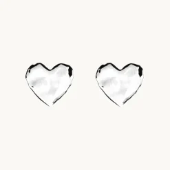 Emma Israelsson Organic Heart Örhängen Silver Ear195
