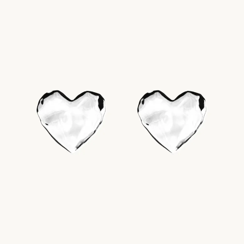 Emma Israelsson Organic Heart Örhängen Silver Ear195