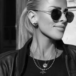 Emma Israelsson Organic Heart Örhängen Silver Ear195