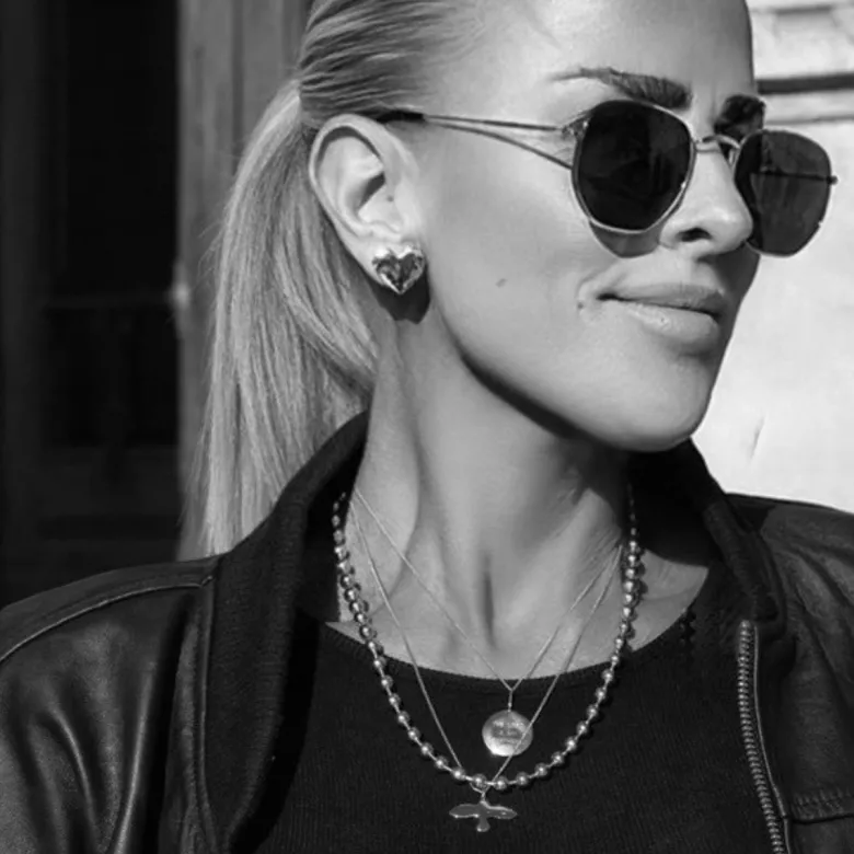 Emma Israelsson Organic Heart Örhängen Silver Ear195