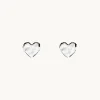 Emma Israelsson Organic Heart Mini Örhängen Silver Ear197