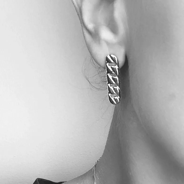 Emma Israelsson Pin Link Örhängen Silver Ear090 ( Mega Kampanj )