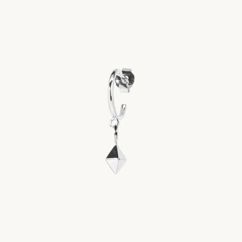Emma Israelsson PPG Diamond Hoops Silver – Ear191