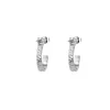 Emma Israelsson Princess hoops stone små silver – ear155