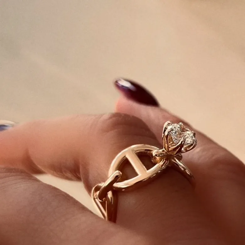 Emma Israelsson Princess Anchor Ring Guld