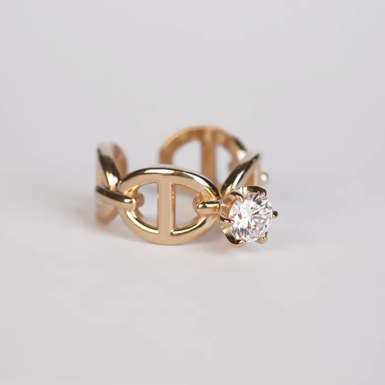 Emma Israelsson Princess Anchor Ring Guld