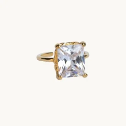 Emma Israelsson Queen Ring M Guld Ring156 – Vit