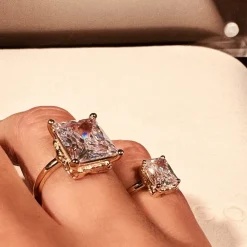 Emma Israelsson Queen Ring M Guld Ring156 – Vit