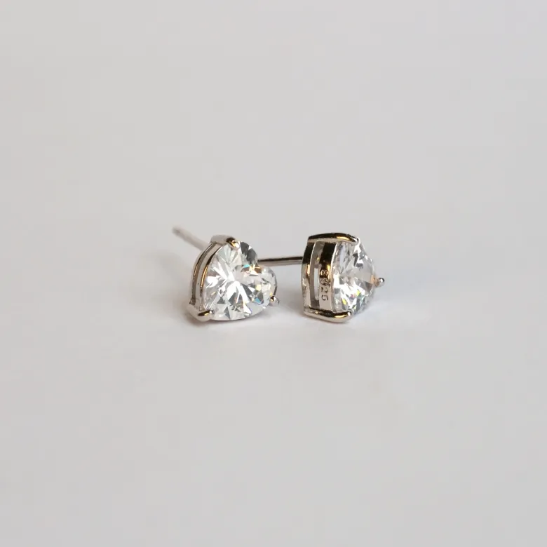 Emma Israelsson Sparkling Heart Örhängen Silver Ear199
