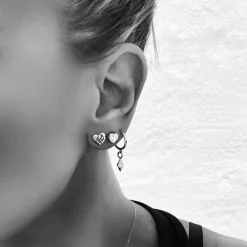 Emma Israelsson Sparkling Heart Örhängen Silver Ear199