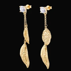 Gynning Jewelry Autumn Leaves Örhängen Guld