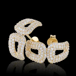 Gynning Jewelry Classy Big Örhängen (Guld)