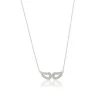 Gynning Jewelry Classy Mini Wings Halsband (Silver)
