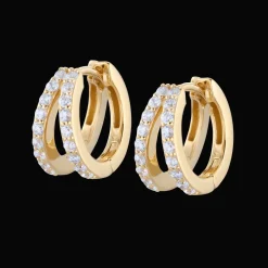 Gynning Jewelry Elegance creol small örhängen Guld