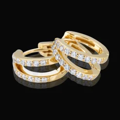 Gynning Jewelry Elegance creol small örhängen Guld