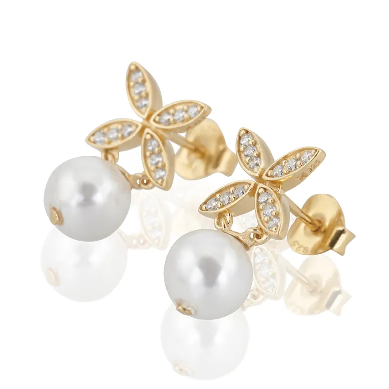 Gynning Jewelry Ellipse Mini Pearl Örhängen