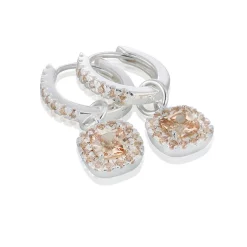 Gynning Jewelry Glamorous örhängen creol – silver/champagne