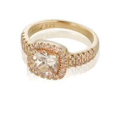 Gynning Jewelry Glamorous ring – champagne – Guld
