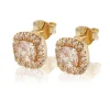 Gynning Jewelry Glamorus örhängen studs – champagne – Guld