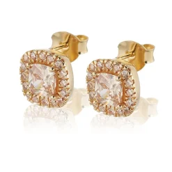 Gynning Jewelry Glamorus örhängen studs – champagne – Guld