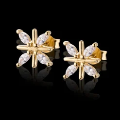 Gynning Jewelry Snowflake Örhänge (Guld)
