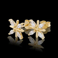 Gynning Jewelry Snowflake Örhänge (Guld)
