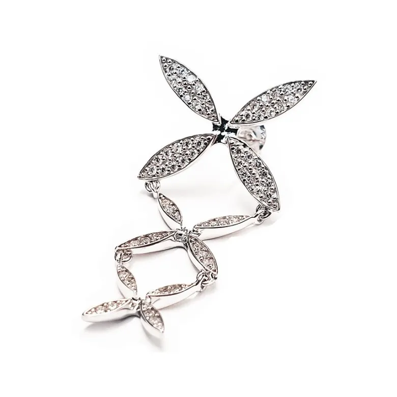 Gynning Jewelry Sparkling Ellipse Örhängen Långa