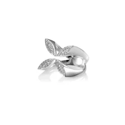 Gynning Jewelry Sparkling Ellipse Ring (Silver)
