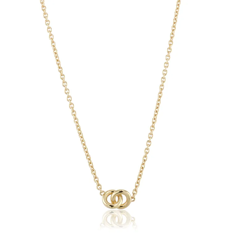 Gynning Jewelry The Knot Mini Halsband Guld gp39