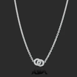 Gynning Jewelry The Knot Sparkling Mini Halsband – Silver