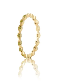 Gynning Jewelry Time To Glow Ring Grön Guld