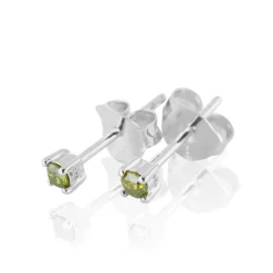 Gynning Jewelry Time To Glow Mini Örhängen XS Grön Silver
