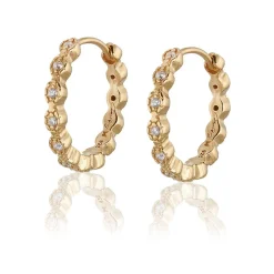Gynning Jewelry Time to glow örhängen creol – L (Guld)