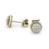 Halo Örhängen i 18K Guld med 0.60ct TW/SI Diamanter – MSF02G