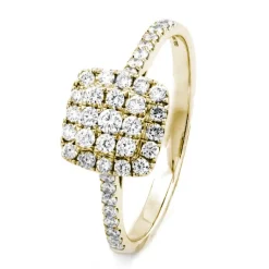 Haloring i 18K Guld med 0.45ct TW/SI Diamanter – MSI04G