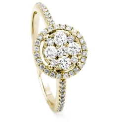 Haloring i 18K Guld med 0.45ct TW/SI Diamanter – MSI02G