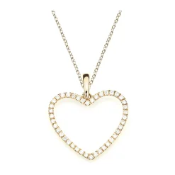 Hjärta Hänge i 18K Guld med 0.22ct TW/SI Diamanter – MSG58G
