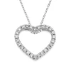 Hjärta Hänge i 18K Vitguld med 0.26ct TW/SI Diamanter – MSG56W