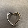 Hjärta i 18K Guld och Vitguld med Diamanter HJG010