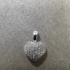 Hjärta i 18K Vitguld med Diamanter HJG019