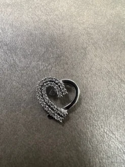 Hjärta i 18K Vitguld med Diamanter HJG014