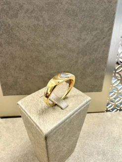 18K Guld + Vitguld Klackring – KLR010G18