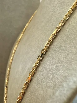 18K Guld Ankarlänk Halsband – ABH003G