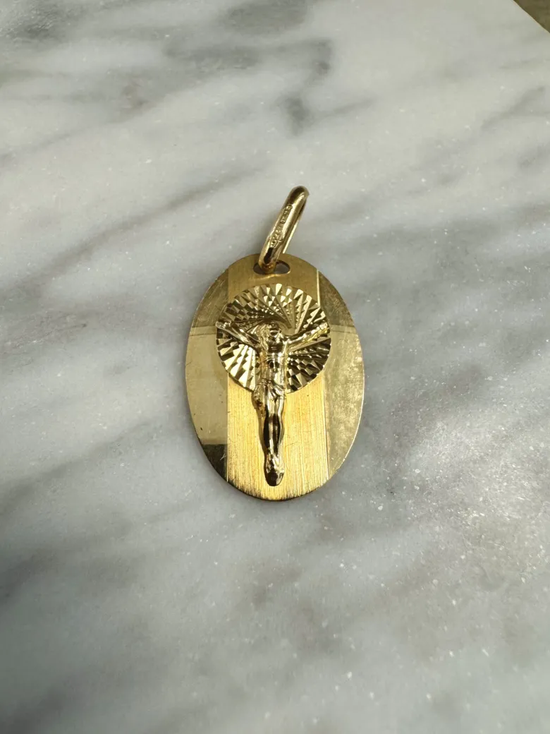 18K Guld Jesus Hänge – HBG041 ( Begagnad )