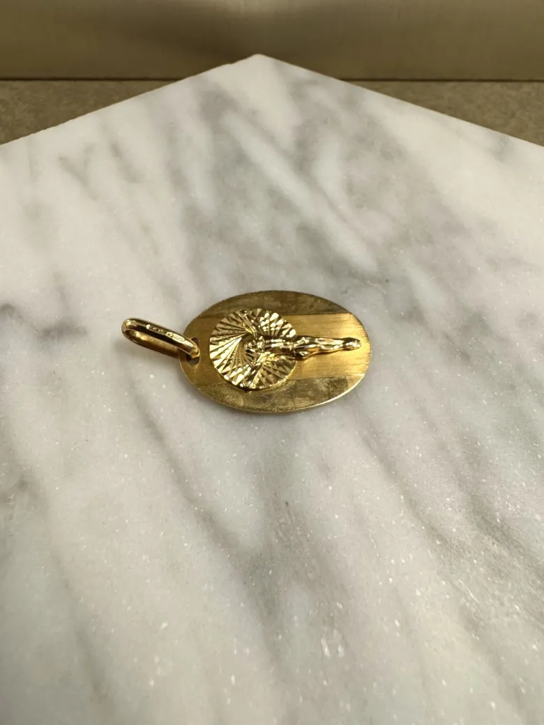 18K Guld Jesus Hänge – HBG041 ( Begagnad )