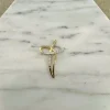 18K Guld Kors Cubic Zirconia – ZKHG005