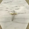 18K Guld Kors Cubic Zirconia – ZKHG006
