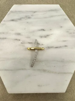18K Guld Kors Cubic Zirconia – ZKHG006