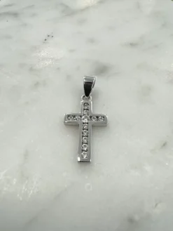 18K Guld Kors Cubic Zirconia – ZKHG018