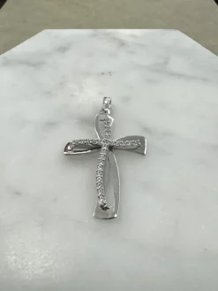 18K Guld Kors Cubic Zirconia – ZKHG015